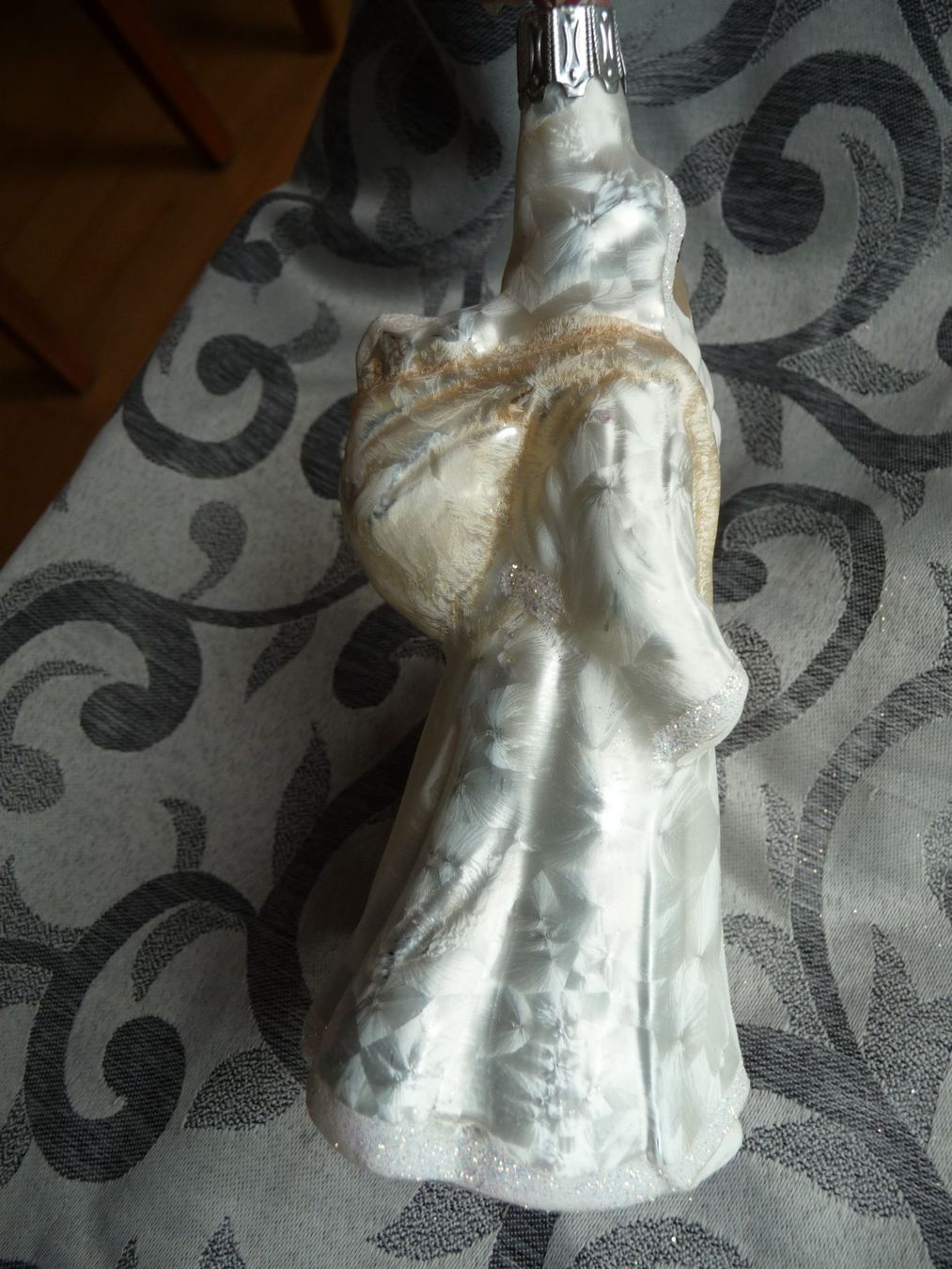 Tutte le decorazioni: crèmefarbener Weihnachtsmann stehend Christbaumschmuck – Nuovo e nell'imballaggio originale da Alpnach Dorf venduto da marvo 5