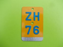 Mofanummer / Töfflinummer ZH 76 ... zum 50. Geburtstag !