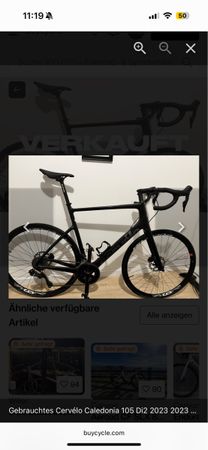 Cervelo Caledonia Rennrad 105 Di2 2023 Grösse 61 schwarz