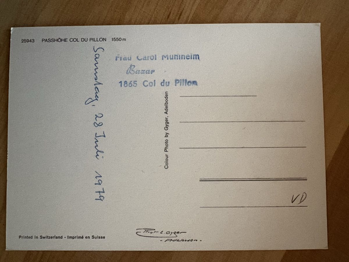 Cartoline postali: AK von Passhöhe Col du Pillon – Usato da Rümlang venduto da Kartenpost1 1