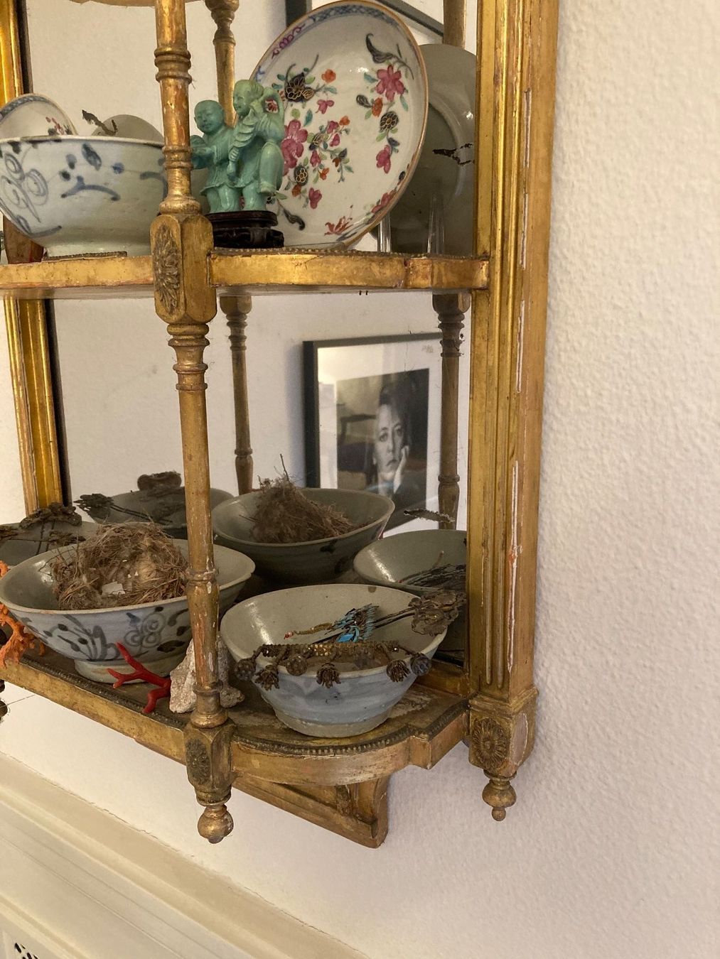 Scaffali: WUNDERSCHÖNE ETAGERE, ENGLAND, 110 x 45 cm, BLATTVERGOLDET – Usato da Zürich venduto da kostbares 2