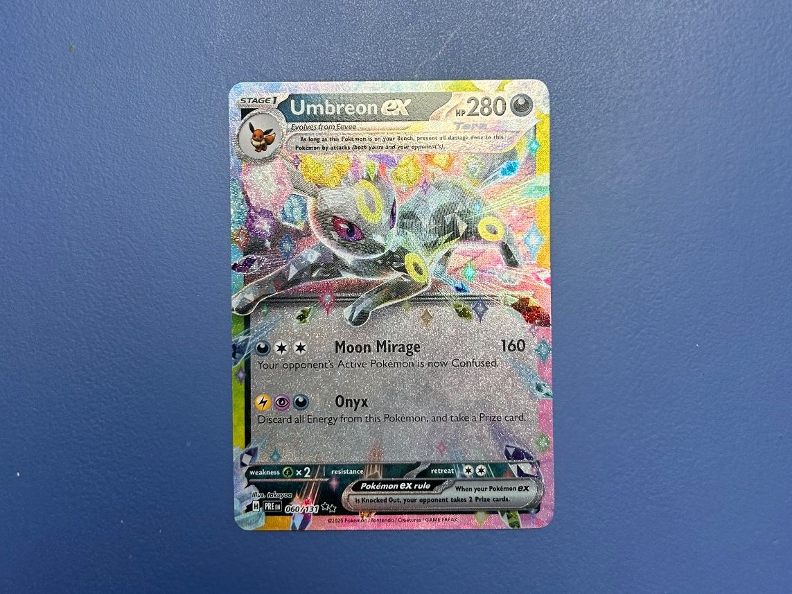 Pokémon Carte collezionabili: Umbreon Ex 060/131 Prismatic Evolution EN – Usato da Schlieren venduto da happymerchant64