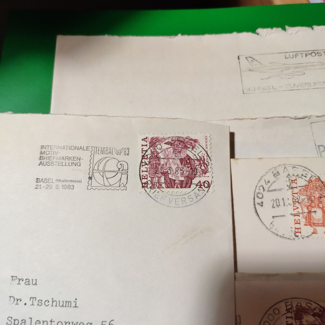 Alle Briefmarken: 9 Alte Briefé mit Briefmarken un Stempel Basel Mohlin usw – Gebraucht aus Lausanne von Jdelta 3
