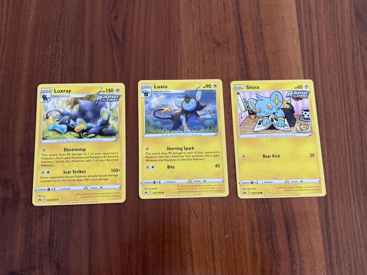 Pokémon Carte collezionabili: Pokémon Evolutions (Shinx-Luxio-Luxray) – Nuovo (secondo la descrizione) da Zug venduto da Markan67