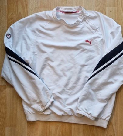 Puma Sweater weiss mit Streifen, Top Zustand, M