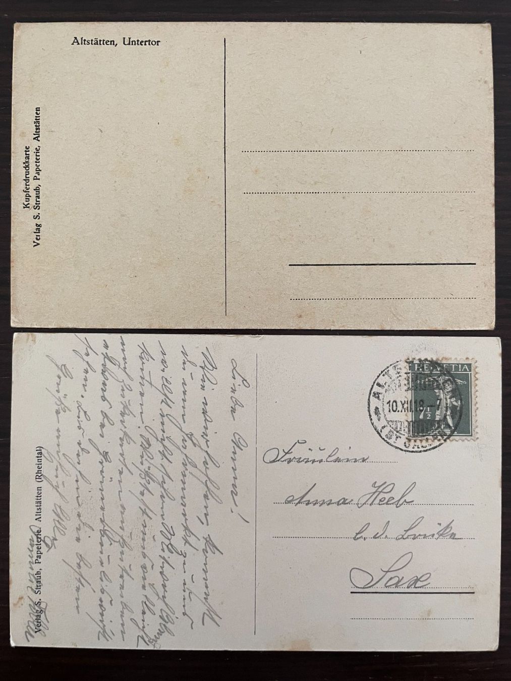 Cartoline postali: ALTSTÄTTEN (Rheintal) 8 kleinformatige Ansichtskarten – Usato da Wald ZH venduto da TLILEF 6