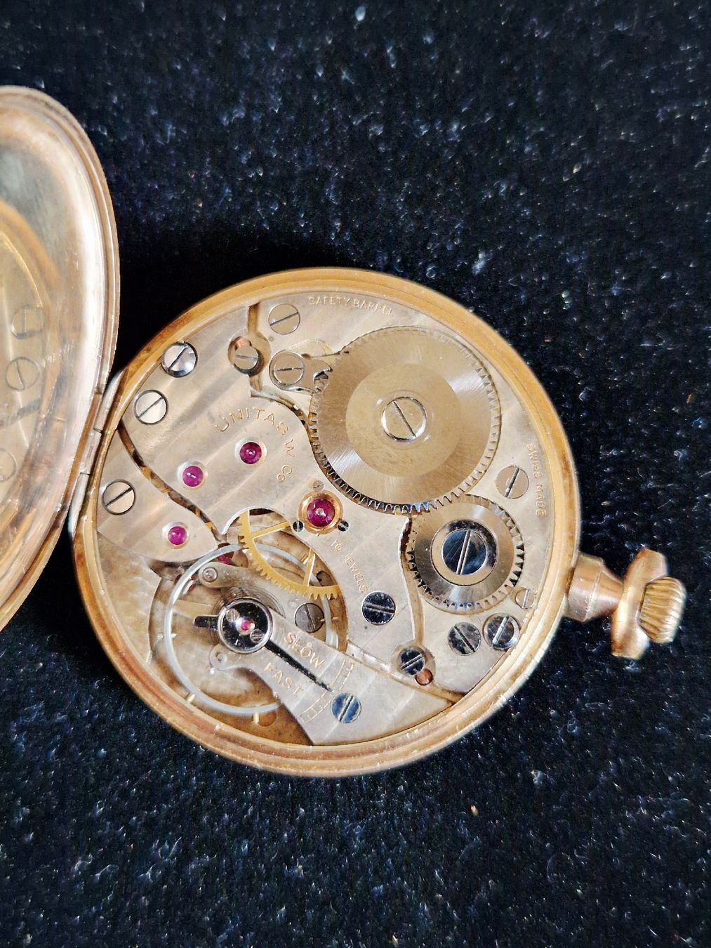 Orologi: Montre à gousset UNITAS Art Déco - Plqué Or - – Usato da Undervelier venduto da Tufitufi7 1