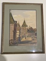 Basel Rheintor 1830, Johann Jacob Schneider Lichtdruck kol.