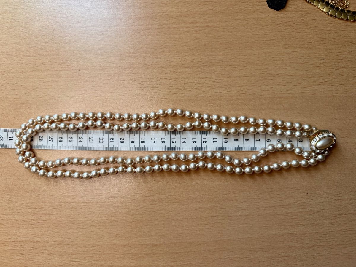 Ketten: Vintage Doppelte Perlenkette, Strassverschluss – Gebraucht aus Lamone von LaCantinaMagica 6