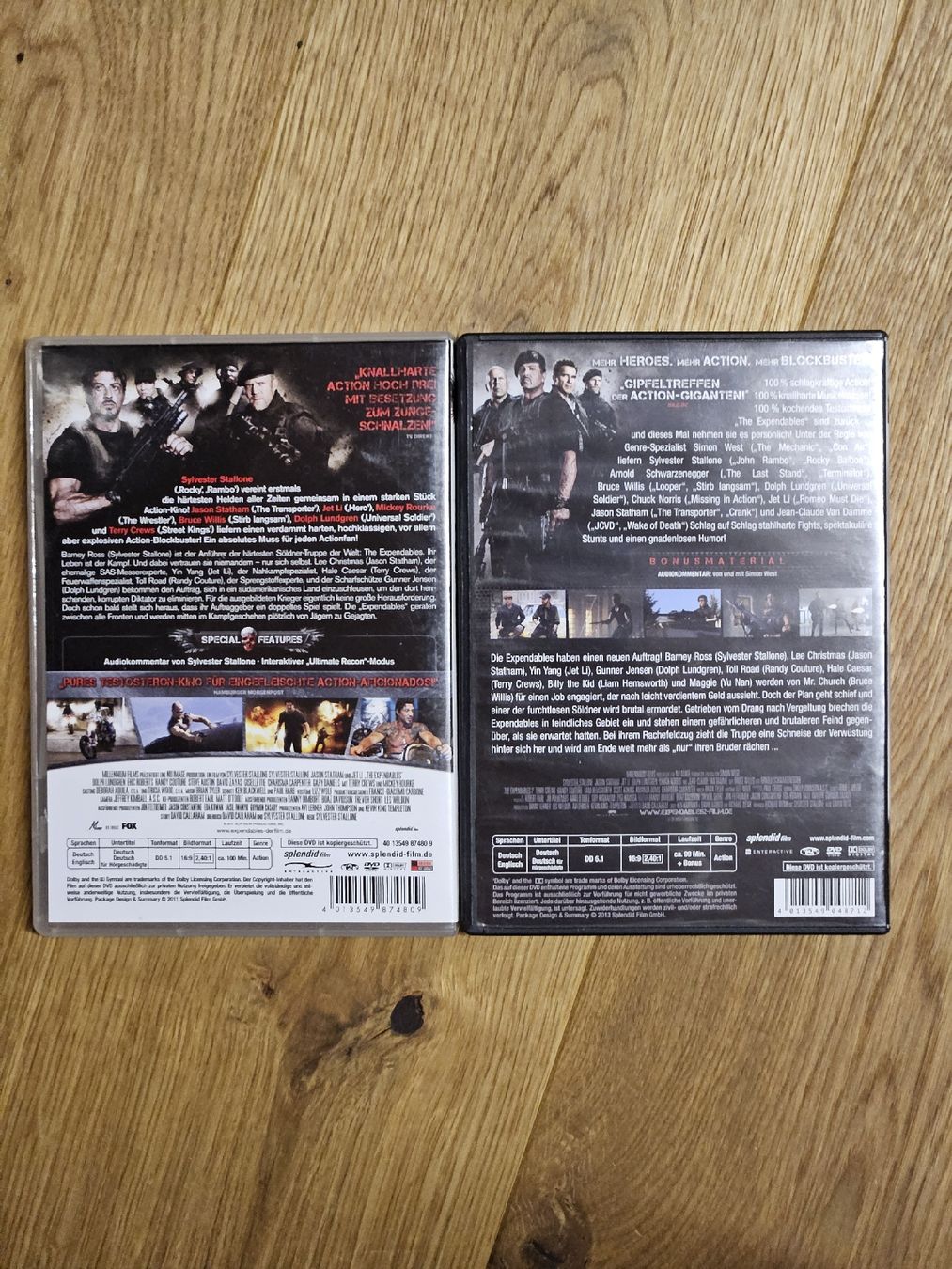 Tutti i DVDs: The Expendables 1&2 DVD Bundle – Usato da Oberdorf BL venduto da BaldenEagle 2