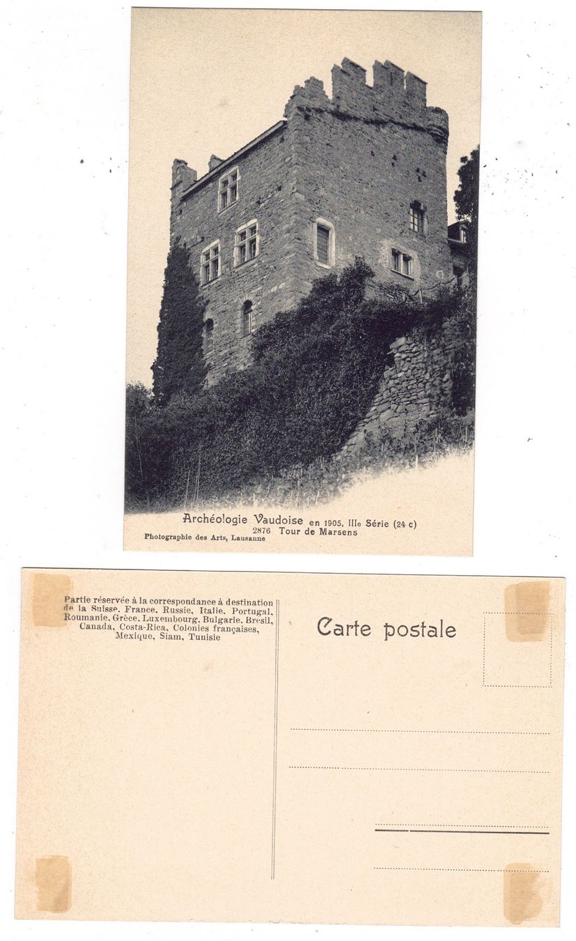 Cartoline postali: Tour de Marsens – Usato da La Tour-de-Peilz venduto da amjust