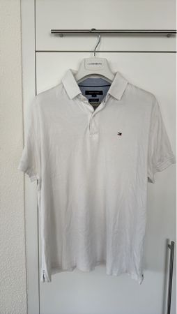 Tommy Hilfiger Poloshirt, weiss, Grösse M, guter Zustand!