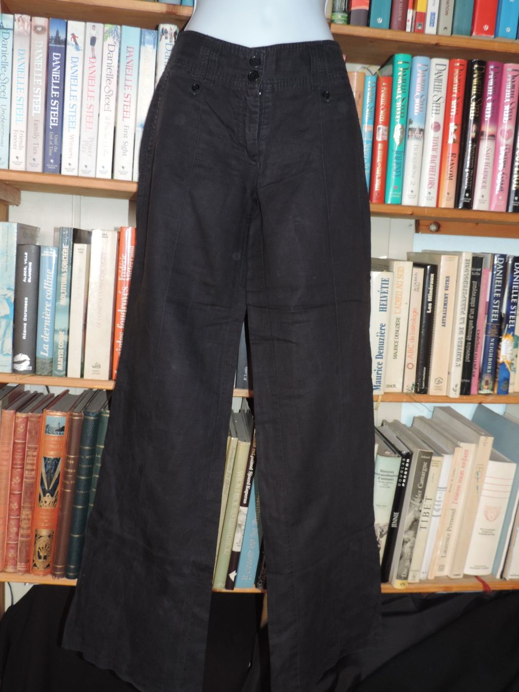 Pantaloni: pantalon droit en lin – Usato da Genève venduto da Axelle333