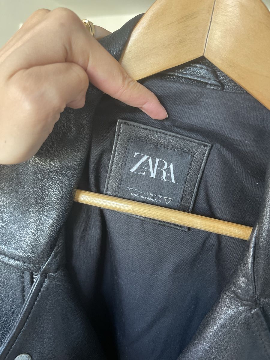 Zara Giacche: Zara Lederjacke, Schwarz, Grösse S – Nuovo (secondo la descrizione) da Zürich venduto da Tcj.han 1