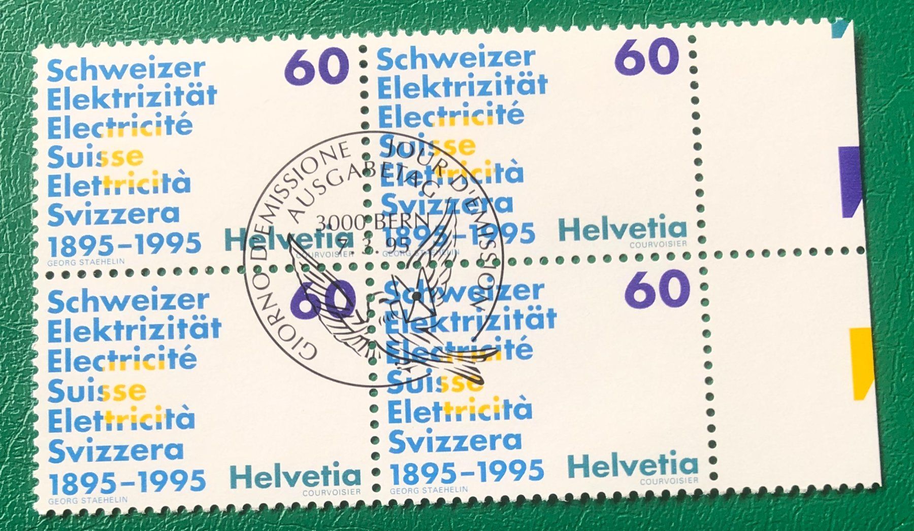 Tutti i francobolli: 4 er Block Nr. 873 mit ETStempel Bern – Usato da Aarau venduto da Billa007