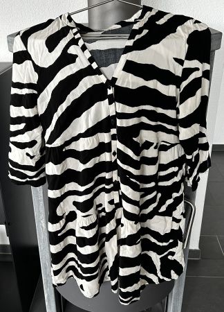 Bluse Gr. S/M luftig leicht  gestreift