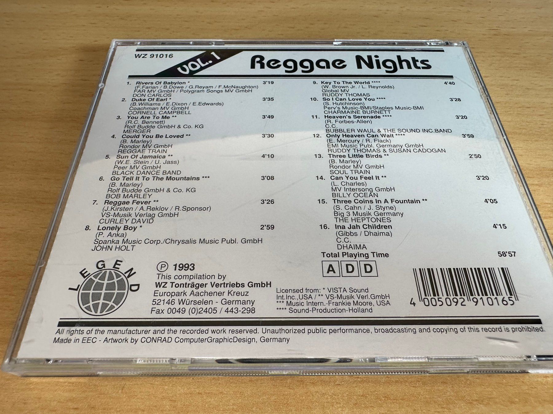 CD: Reggae Nights Vol. 1 – Usato da Rikon im Tösstal venduto da Alpenmutz 1