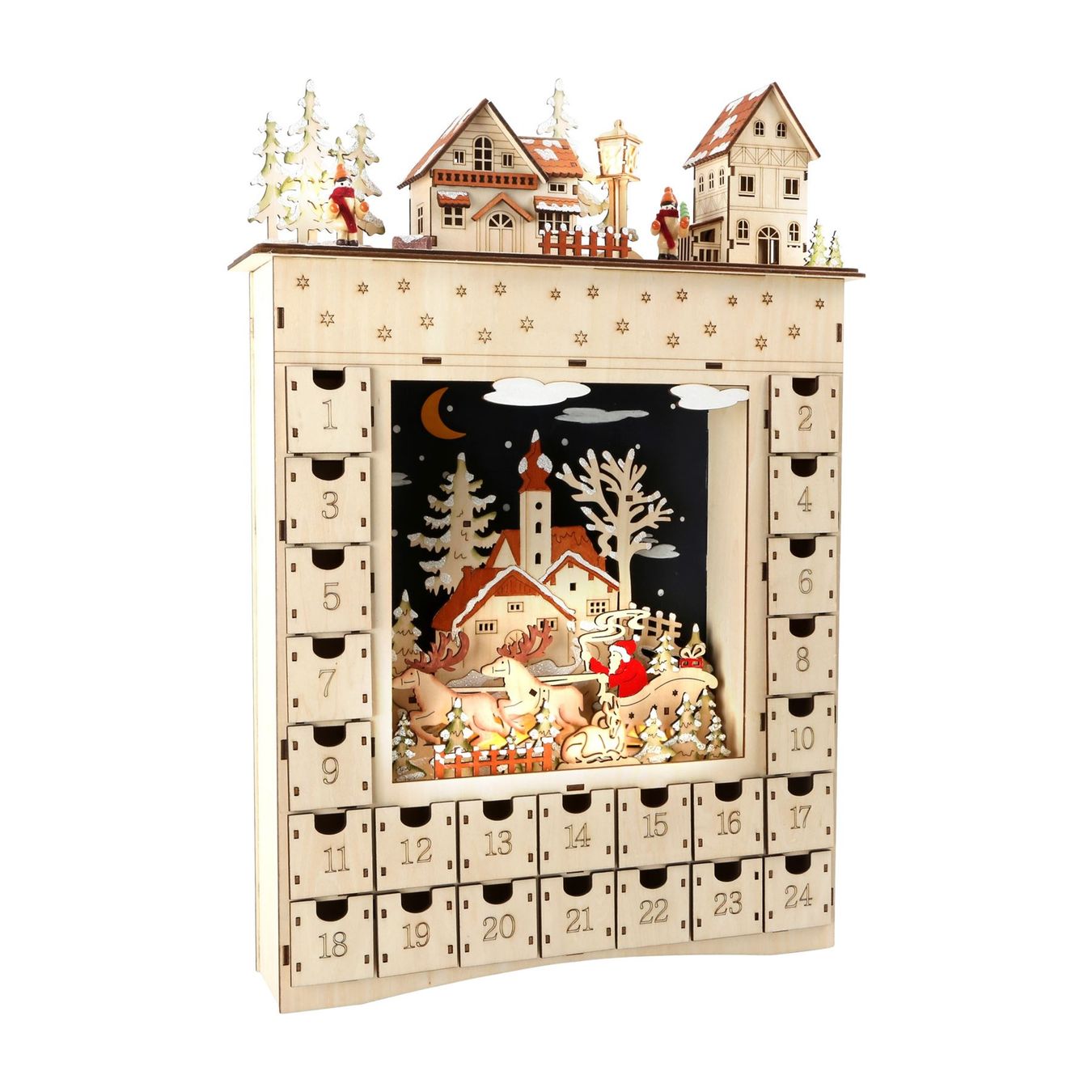 Calendari: Adventskalender / Weihnachtskalender Wintertraum mit Licht – Nuovo e nell'imballaggio originale da Wettingen venduto da Swala 1