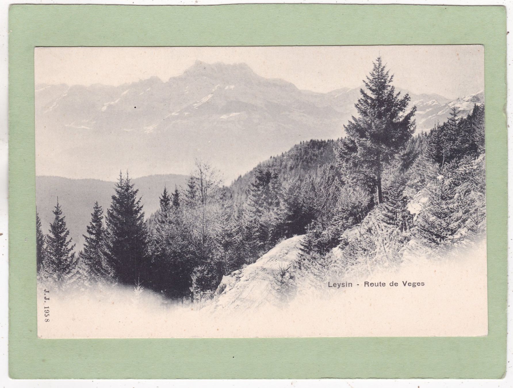Cartoline postali: Leysin Route de Veges – Usato da Herisau venduto da Lisegrat2008