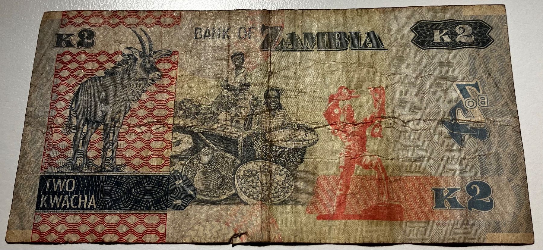 Banconote: Zambia 2 Kwacha 2018 – Usato da Algetshausen venduto da Carrhard 1