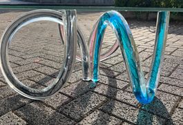Roche Bobois Murano Glas Tisch wie Wohnbedarf Venini Memphis