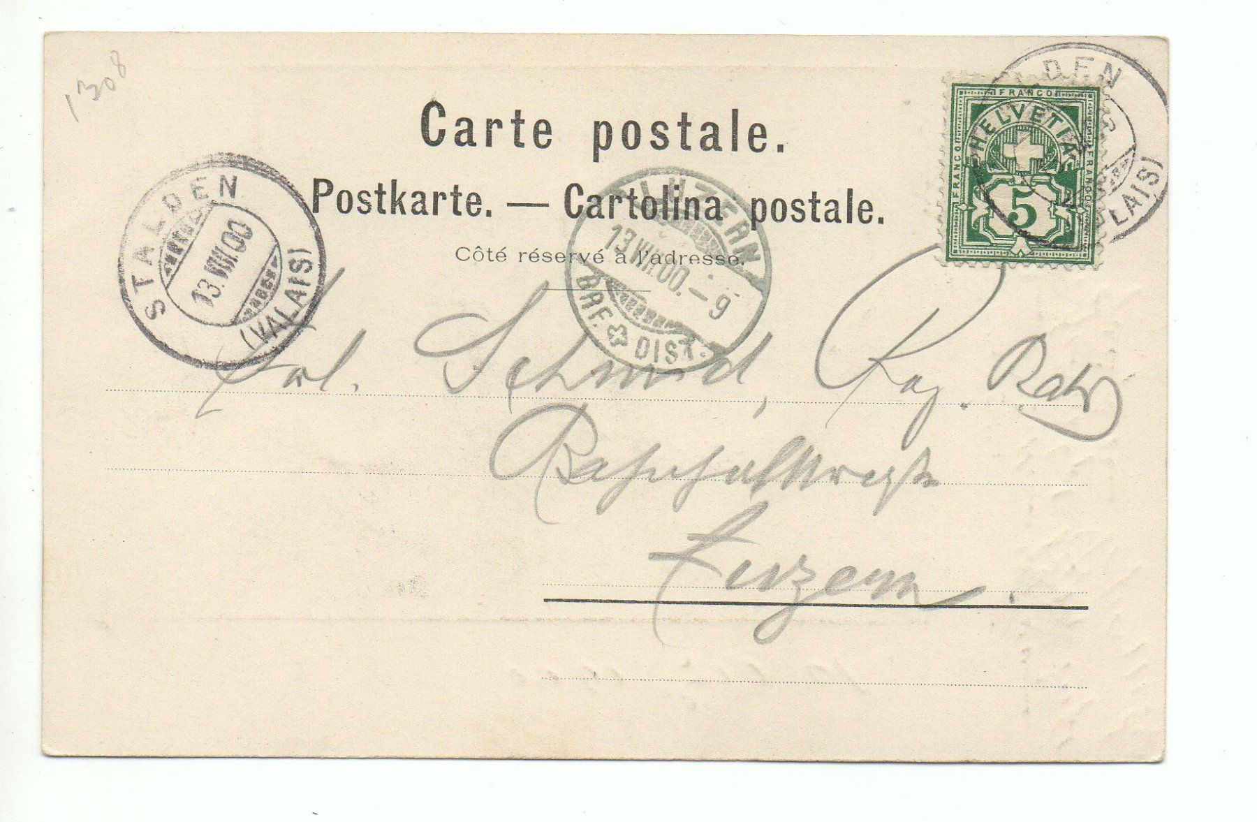Cartes postales: Eglise de STALDEN – D'occasion à Jona par philajona 1