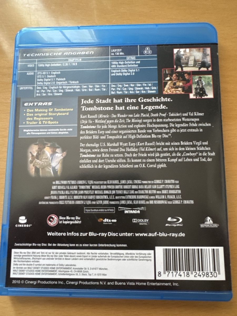 Tutti i DVDs: Tombstone – Usato da Brunnadern venduto da Nanuk60 1
