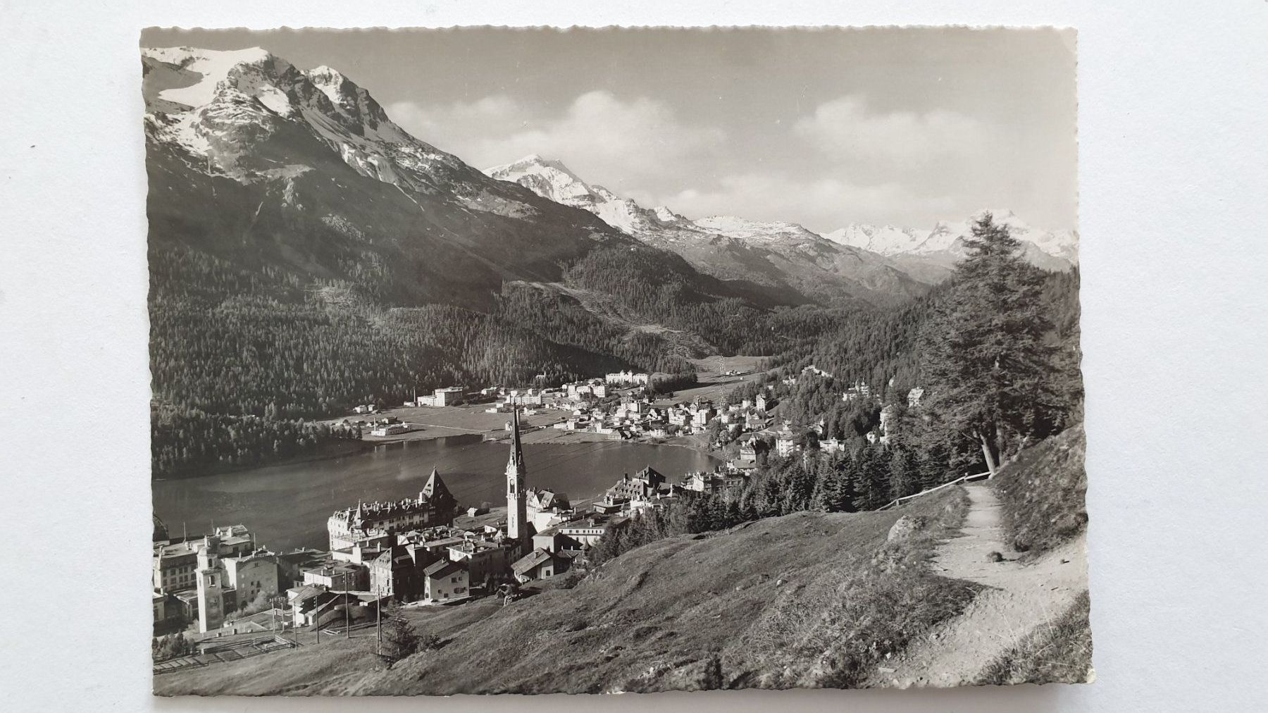 Cartoline postali: St.Moritz, Oberengadin, Graubünden. 2 Ansichtskarten – Usato da Goldach venduto da armando_r 2
