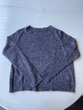 Pull fin gris chiné