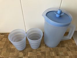 Tupperware Krug  und 2 Becher