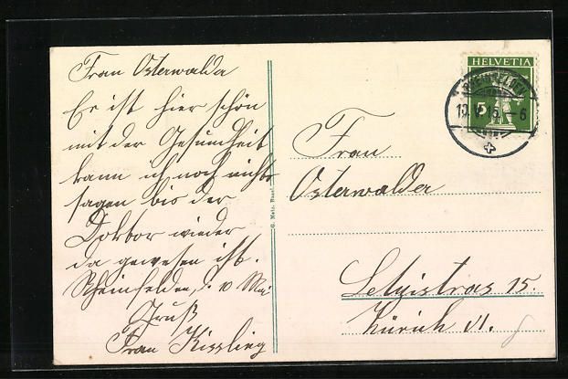 Cartoline postali: AK Rheinfelden, Sanatorium, 1915 – Usato da Berlin venduto da bartko-reher 1