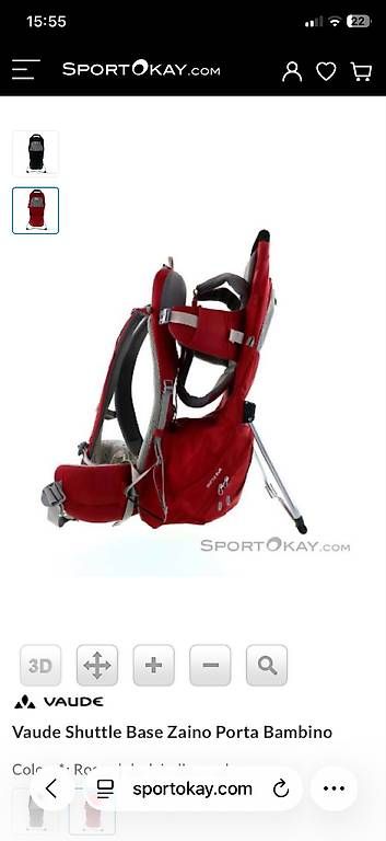 Zaini: Vaude Shuttle Base zaino porta bambino  – Usato da Odogno venduto da lar_j5vk