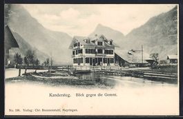 Kandersteg, Hotel-Pension Müller mit Bl