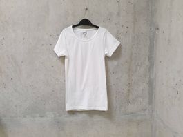 T-shirt Migros, blanc, basic, près du corps, fille, 134/140