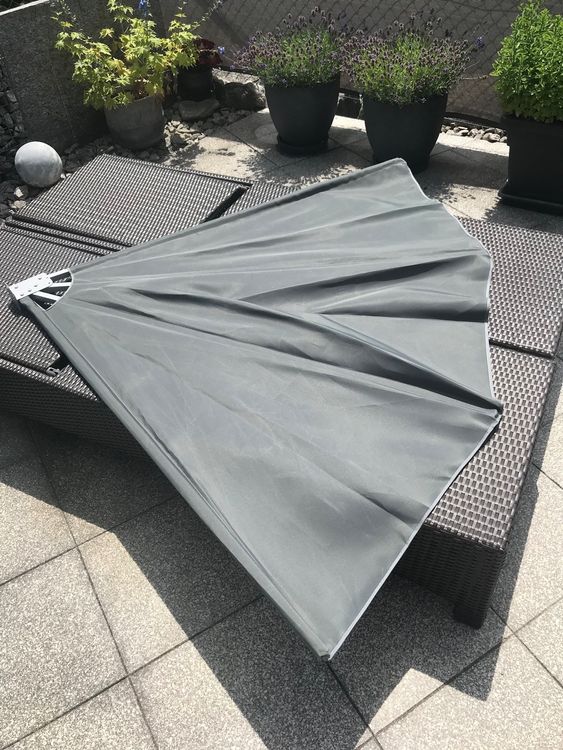 Balkon Sichtschutz 160x160 Cm Beige - Klappbarer Windschutz