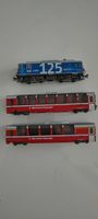 Modelleisenbahn RhB Bernina Express Set 3-teilig blau rot