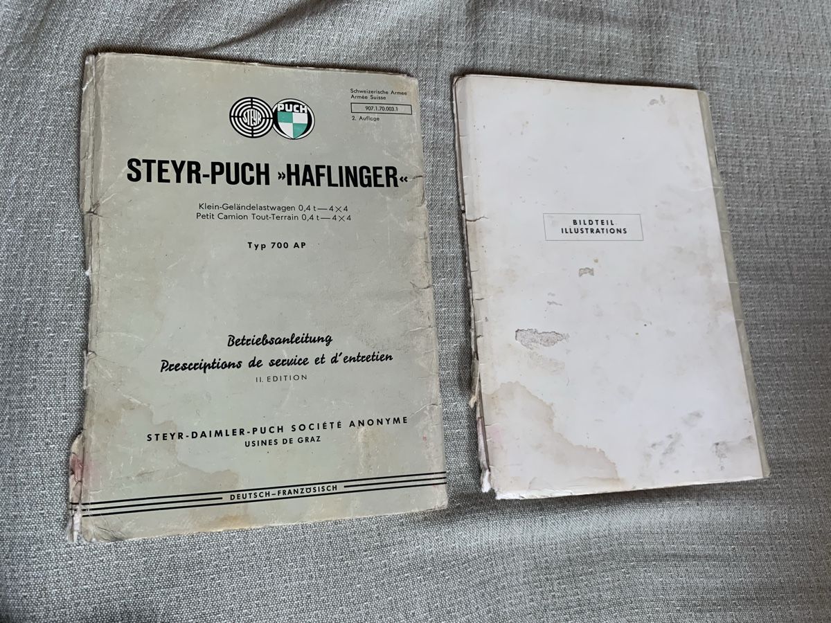 Libri: Steyr Puch Haflinger Bedienungsanleitung – Usato da Dotnacht venduto da tmn_8