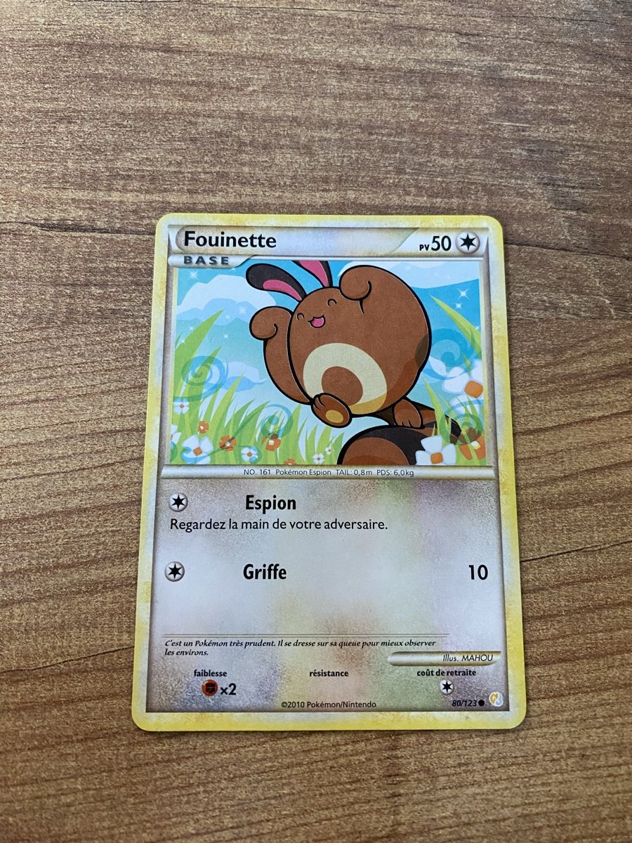 Pokémon Carte collezionabili: Carte Pokémon Fouinette Base 2010 – Usato da Rossemaison venduto da Carduelis