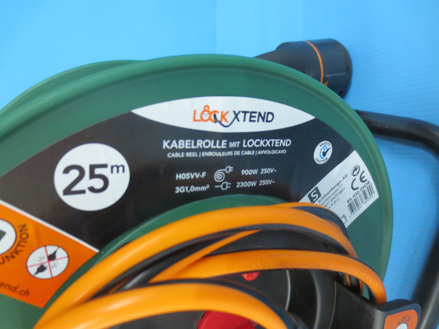 Kabel: 25m Garten Kabelrolle mit Lock - Kupplung T13  Lockxtend – Neu (gemäss Beschreibung) aus Sulz LU von Elektrofachverkauf 4