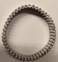 Swatch Lustro-Armband aus Edelstahl, besetzt Swarovski