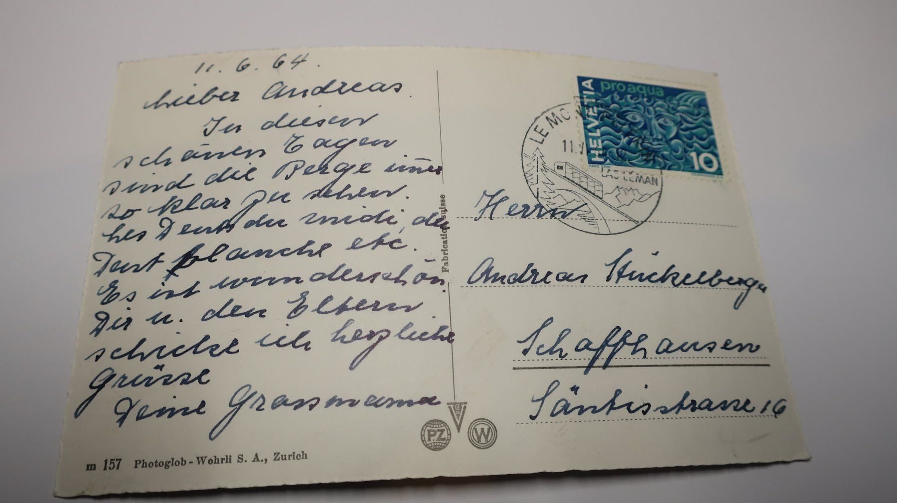 Ansichtskarten: Vevey  1964 – Gebraucht aus Cormoret von Pascalll2001 4
