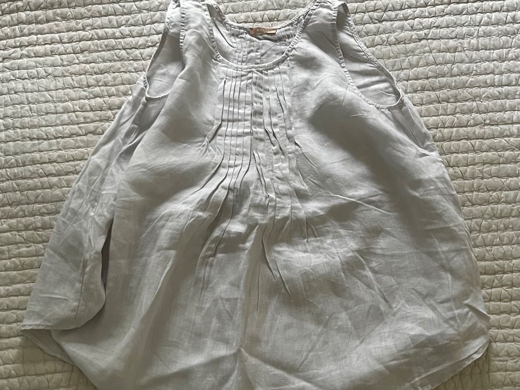 Rosso35 Tops: ROSSO35: hellgraues weites Leinentop – Gebraucht aus Zürich von ann_ngp7 3