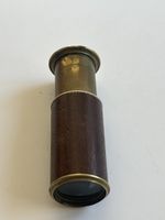 Fernrohr Messing Holz klein antik gebraucht(2S1)