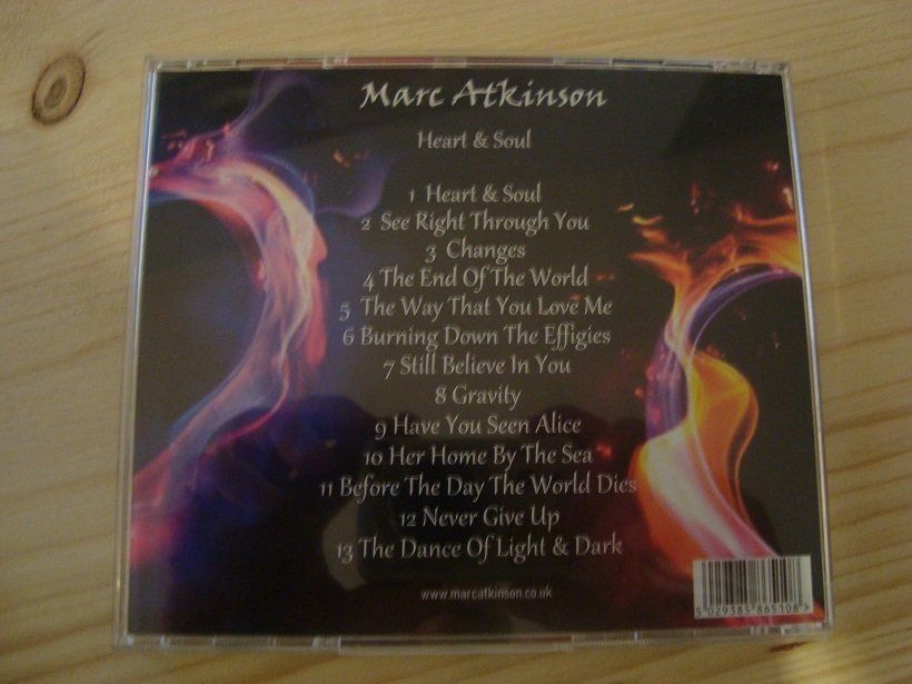 CD: MARC ATKINSON    Heart & Soul – Usato da Othmarsingen venduto da Smallsoldier 1