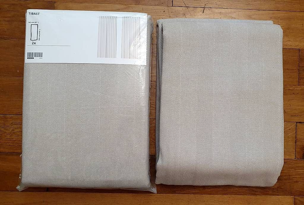 Ikea Rideaux: 4 neue Vorhänge Hellbeige Ikea Tibast – D'occasion à Zürich par alice_k 3