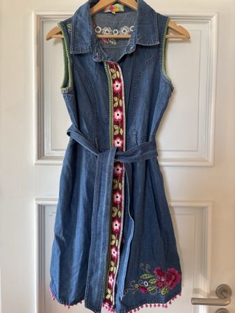 ROSALITA MC GEE 💕robe M jeans et broderies
