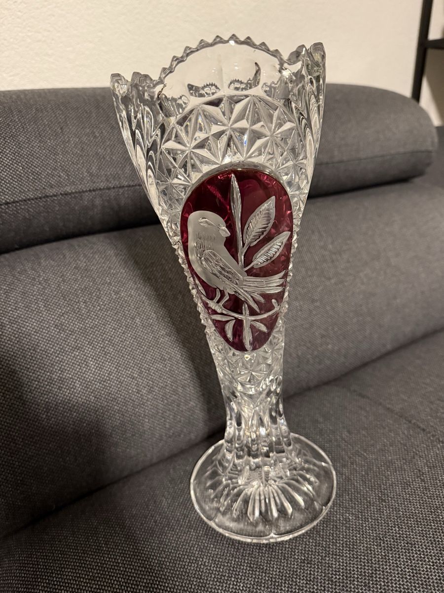 Vasi & Recipienti: Bleikristallvase Hofbauer Red Byred Collection – Usato da Buchs SG venduto da and_d8tp 1