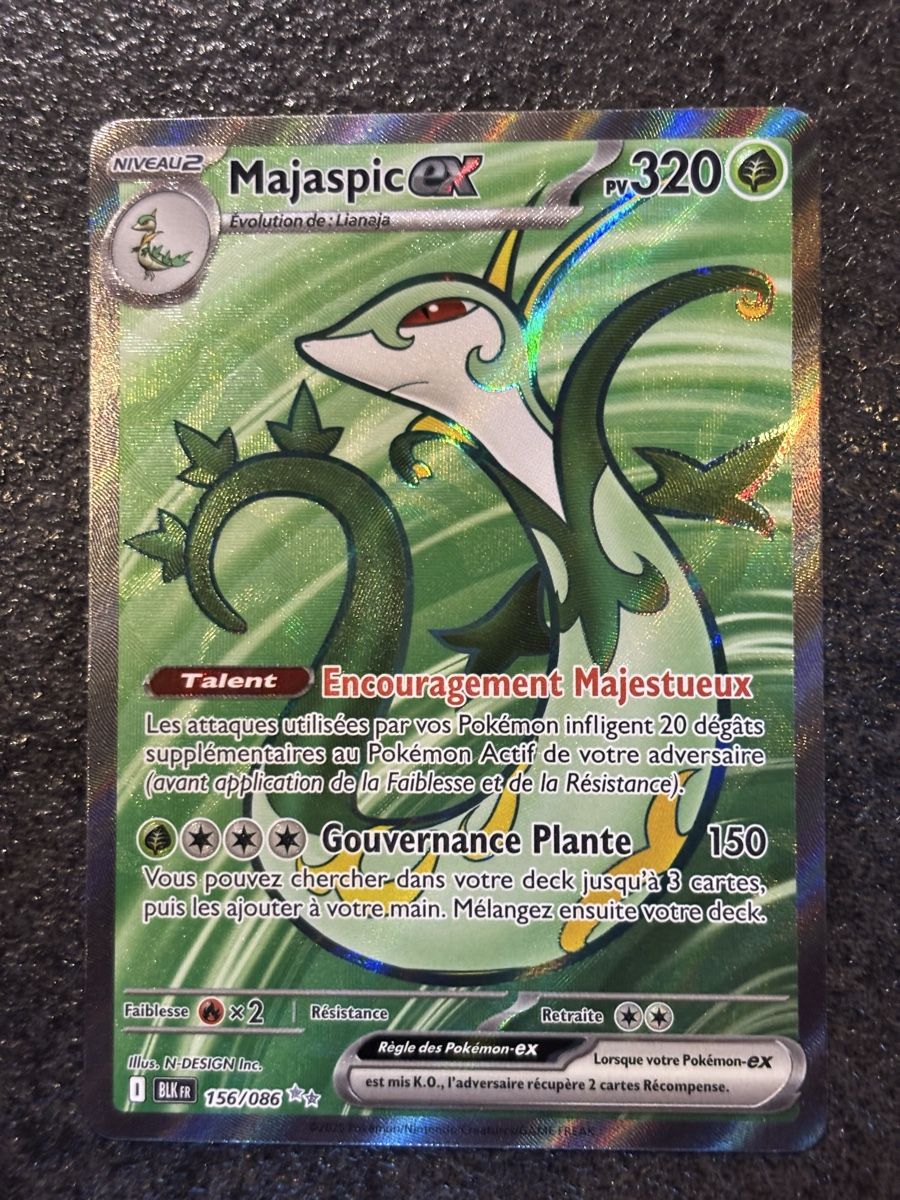 Pokémon Carte collezionabili: Carte Pokémon MAJASPIC EX blk 156 fr – Nuovo (secondo la descrizione) da lausanne venduto da helderj