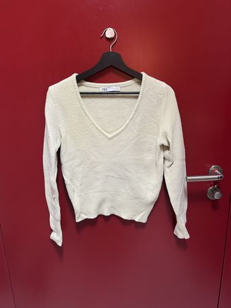 Cozy Zara Knit Sweater, Size S, canary yellow