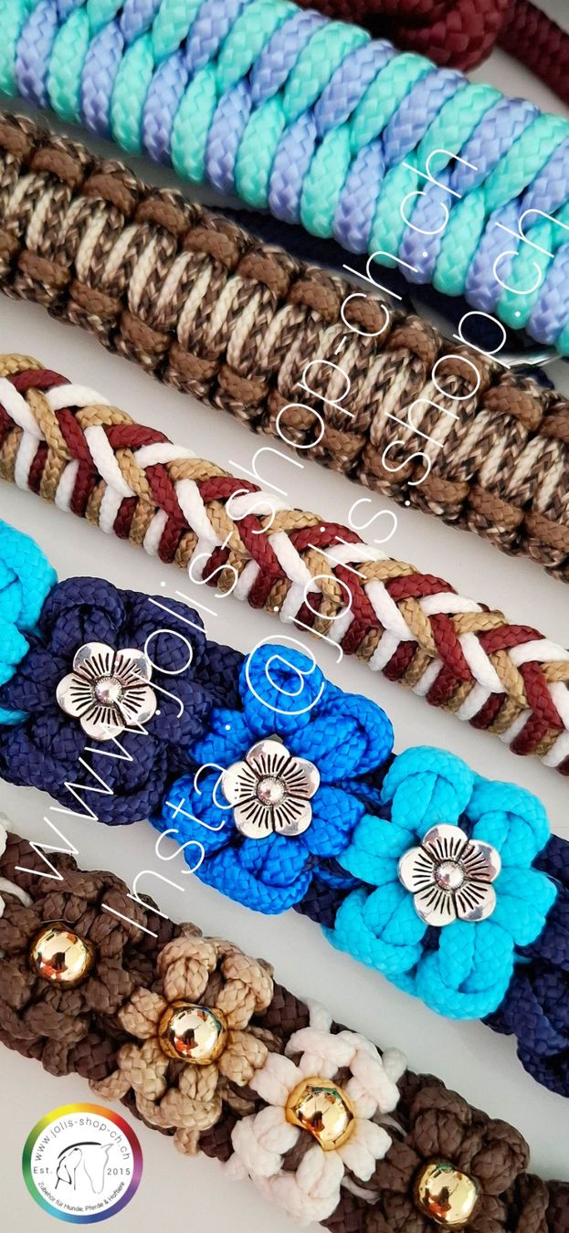 Briglie & Cavezze: Knotenhalfter mit Ring "Flowerpower" von Jolis-Shop – Nuovo e nell'imballaggio originale da Ueken venduto da jolis-shop 7